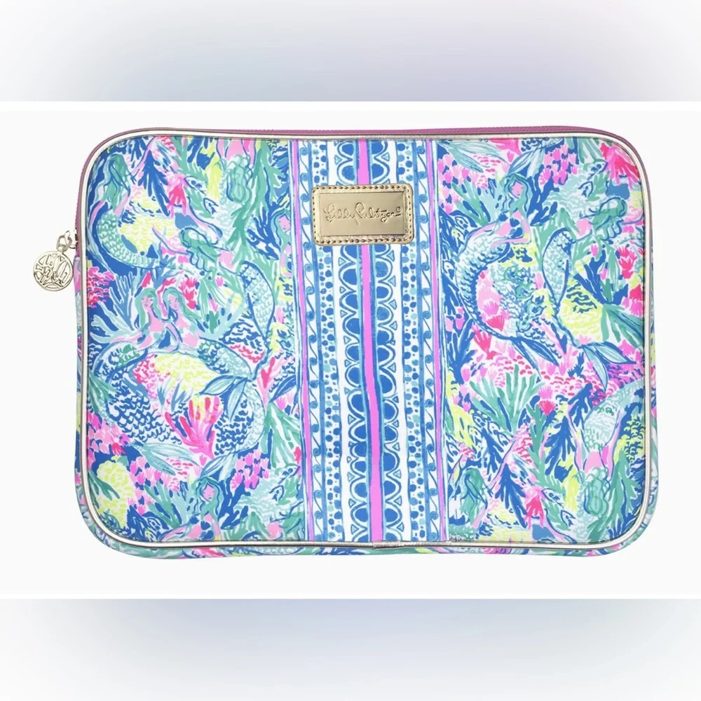 NWT Lilly Pulitzer Laptop Case 13” Computer, Mermaid Cove